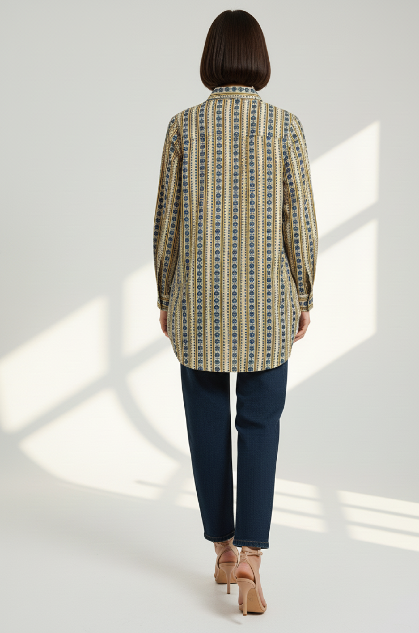 Maati  Sandy Bloom Cotton Button Down Shirt