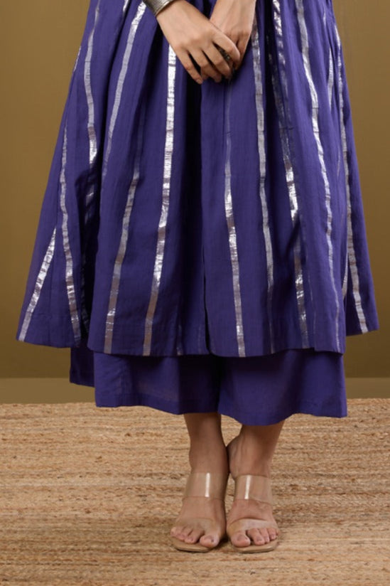 Maati Craft Box Pleated Culotte - Amethyst Hues