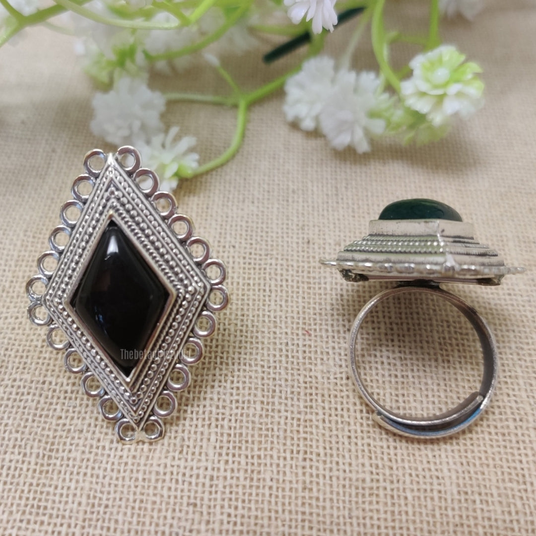 black diamond rings for ladies