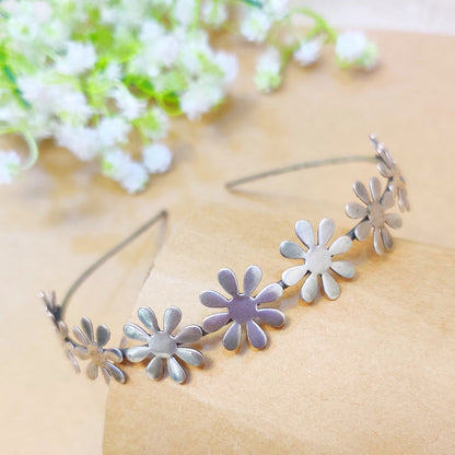Oxidised Floral hair band
