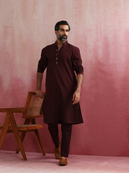 trueBrowns Men's Cola Kurta