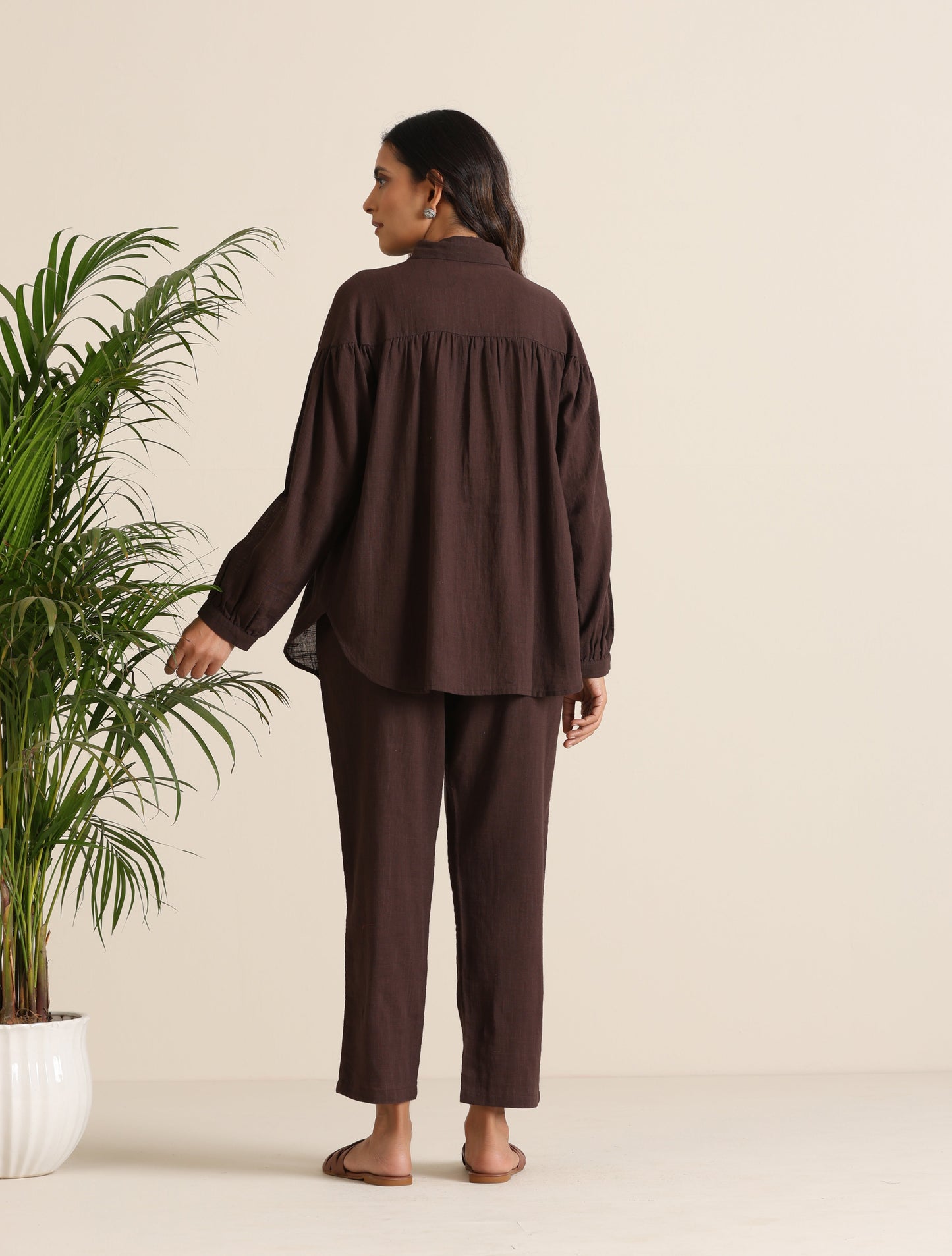 trueBrowns Cola Cotton Shirt Co-ord Set