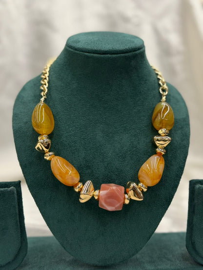 Sunstone Statement Necklace