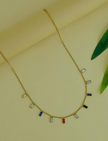 Multi Color Semi Precious Stone Necklace LP- 48Hr Delivery