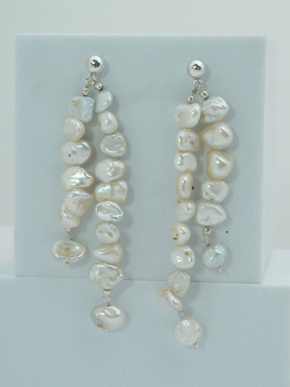 Keshi Pearl Drop Earrings