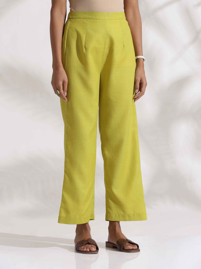 trueBrowns Lime Slub Co-ord Set
