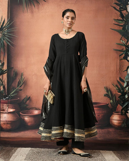 All That Glitters Anarkali Set Bo