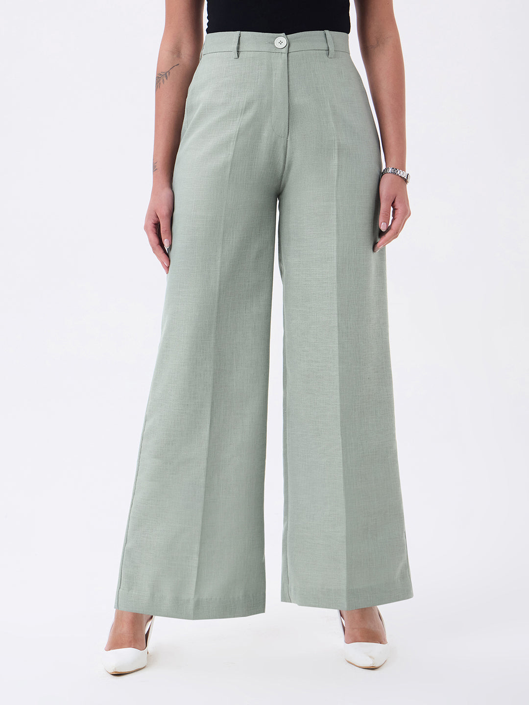 Women Green Sleeveless Co-ords