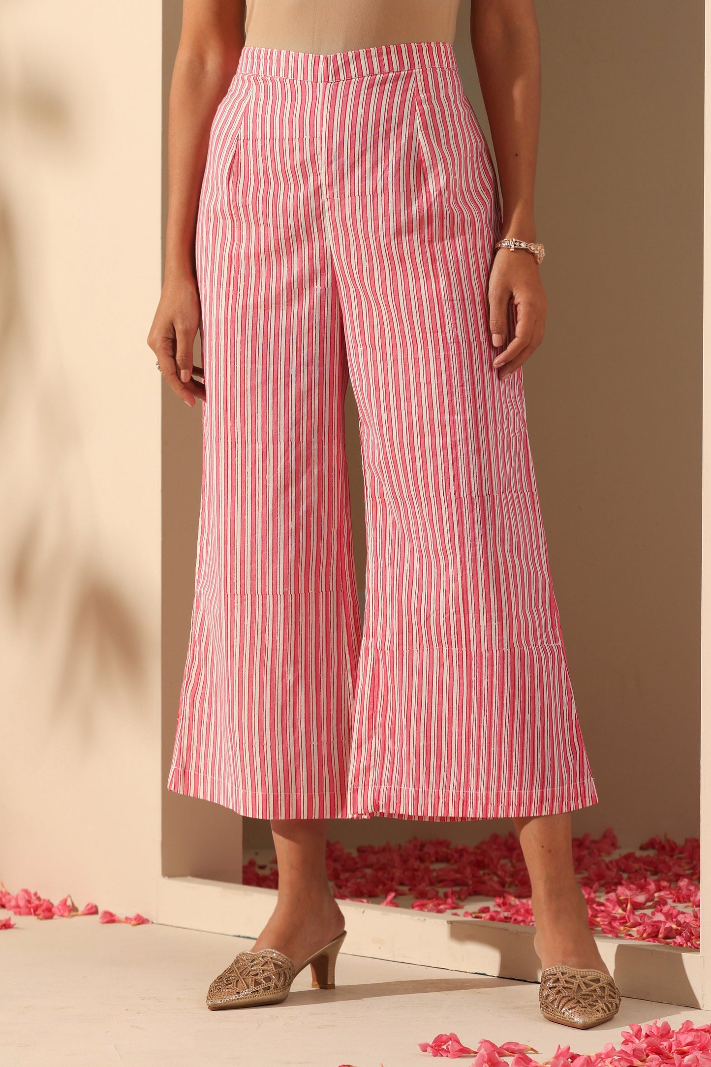 Murraya Calla Blue Chanderi Kurta Set of 3