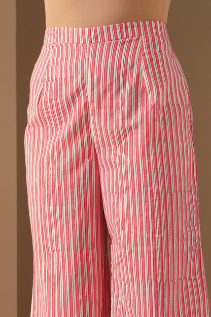 Murraya Calla Blue Chanderi Kurta Set of 3