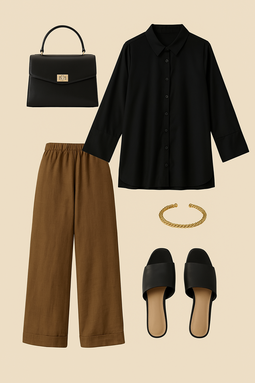 Maati Craft Noir Moon High Low Hem Luxe Silk Slub Shirt