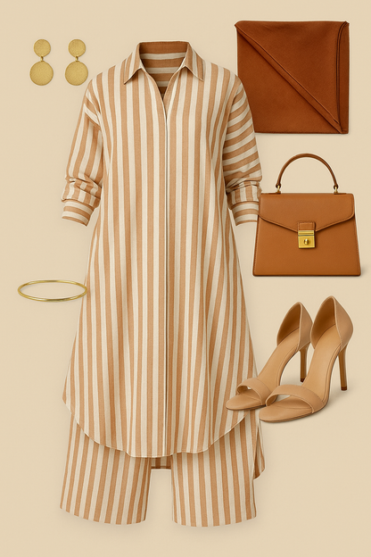 Cocoa Trace Collar Box Pleat Only Kurta Top Mc