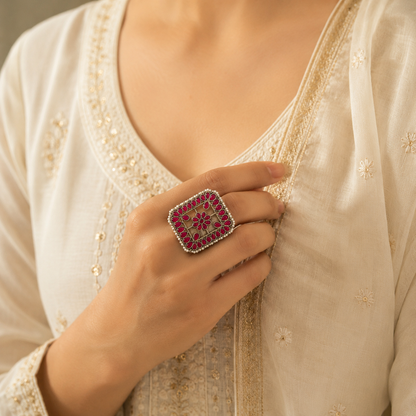 Legacy Link Stone Kundan Rings