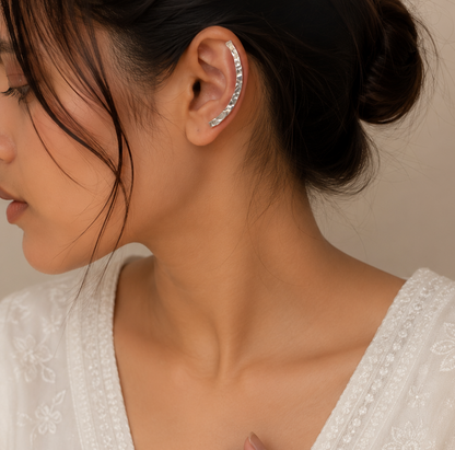 Zoya Silver Look Alike Oxidized Earcuff