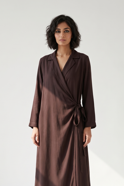 Cocoa Soft Modal Trench Belt Dress Mc