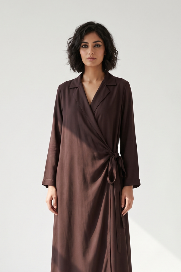 Cocoa Soft Modal Trench Belt Dress Mc