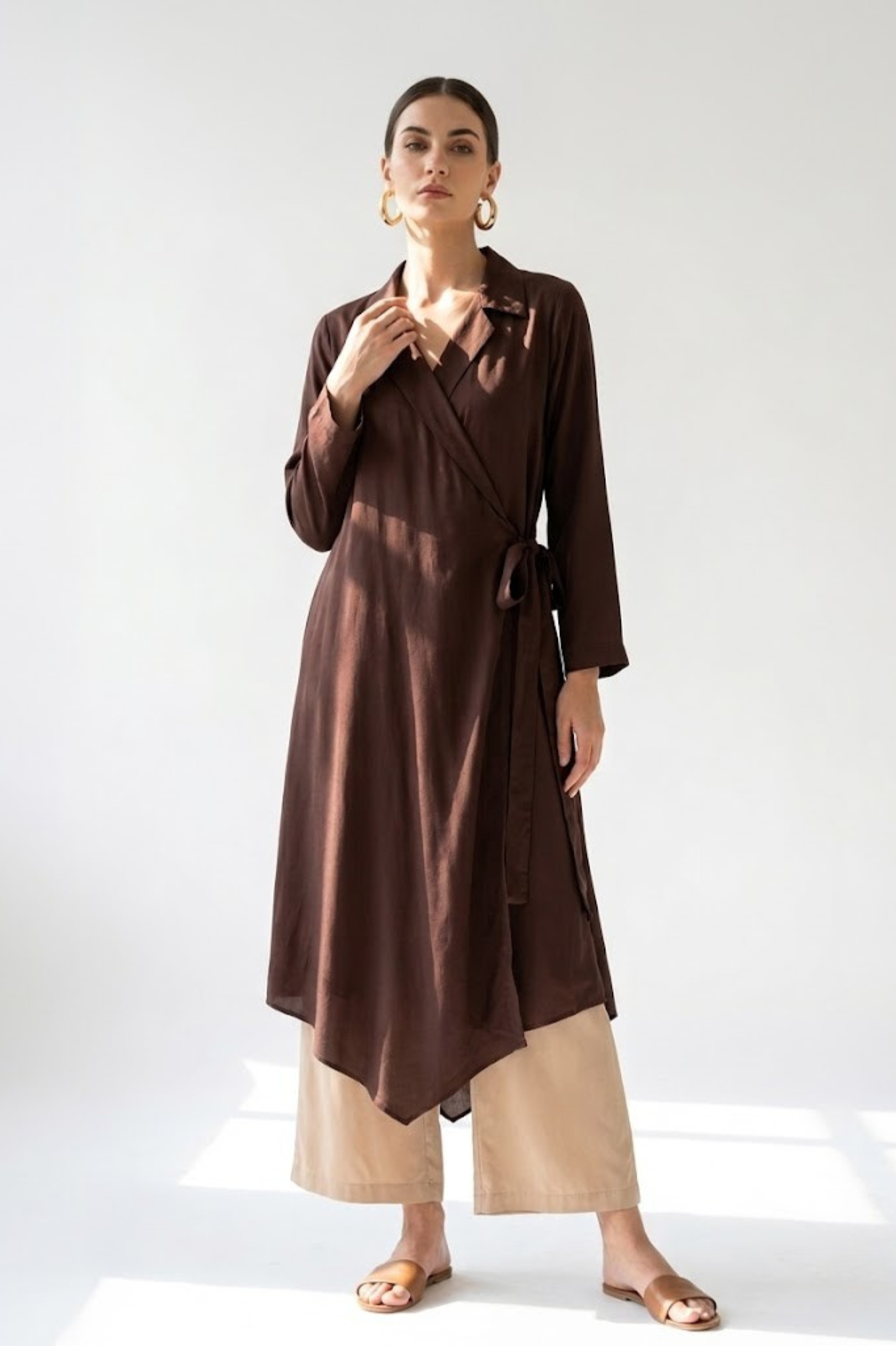 Cocoa Soft Modal Trench Belt Dress Mc
