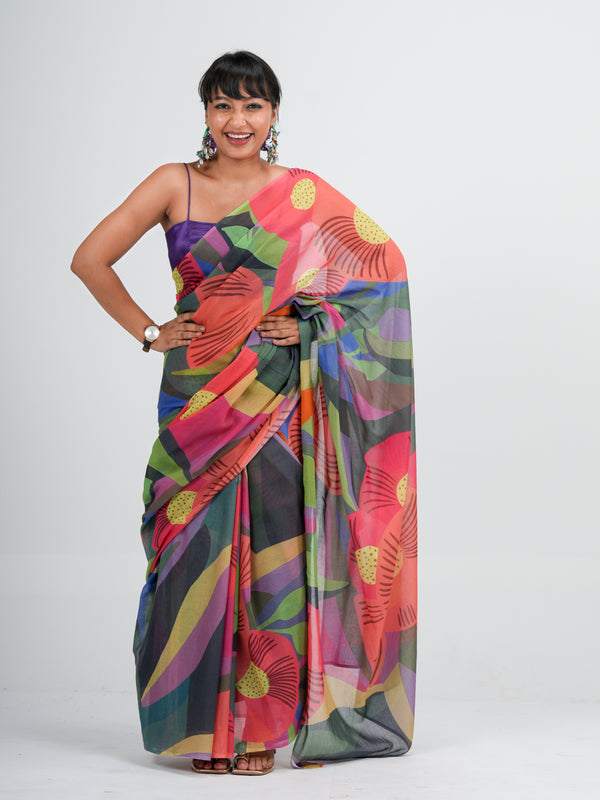 Dance In Peru Saree