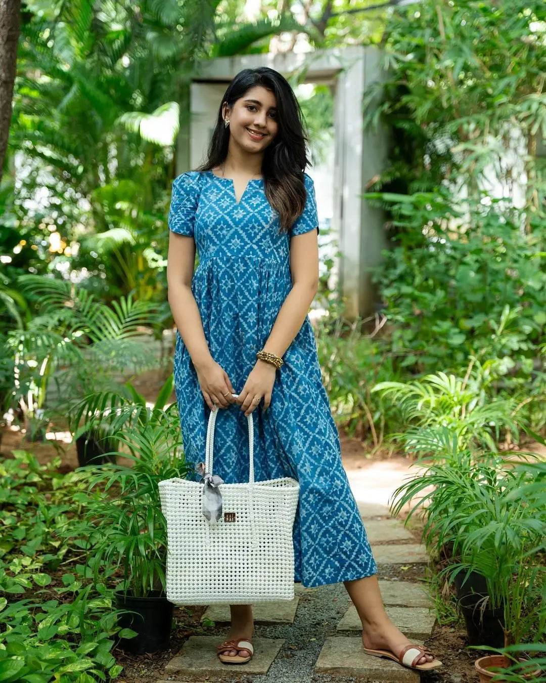 Studio Blue Cotton Dress