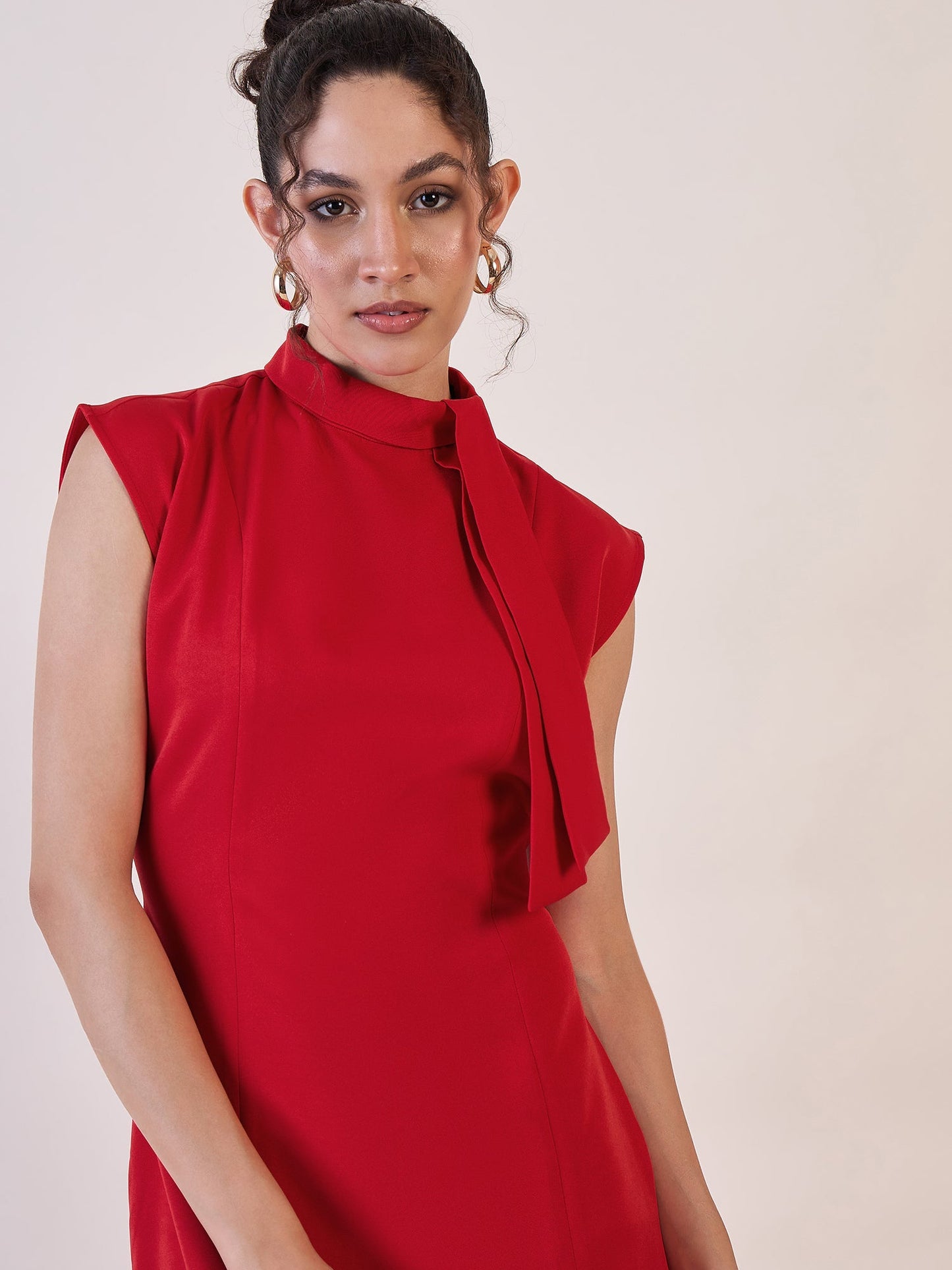 Red Marina Shift Dress