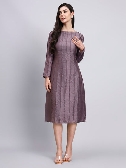 Powersutra Elegant Mauve Structured Dress
