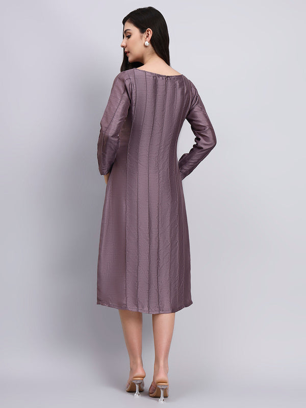 Powersutra Elegant Mauve Structured Dress