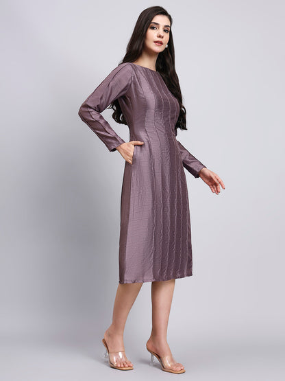 Powersutra Elegant Mauve Structured Dress