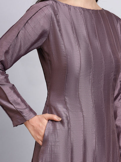 Powersutra Elegant Mauve Structured Dress