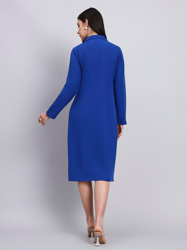 Powersutra Tailored Cobalt Blue Blazer Dress Power Meets Grace
