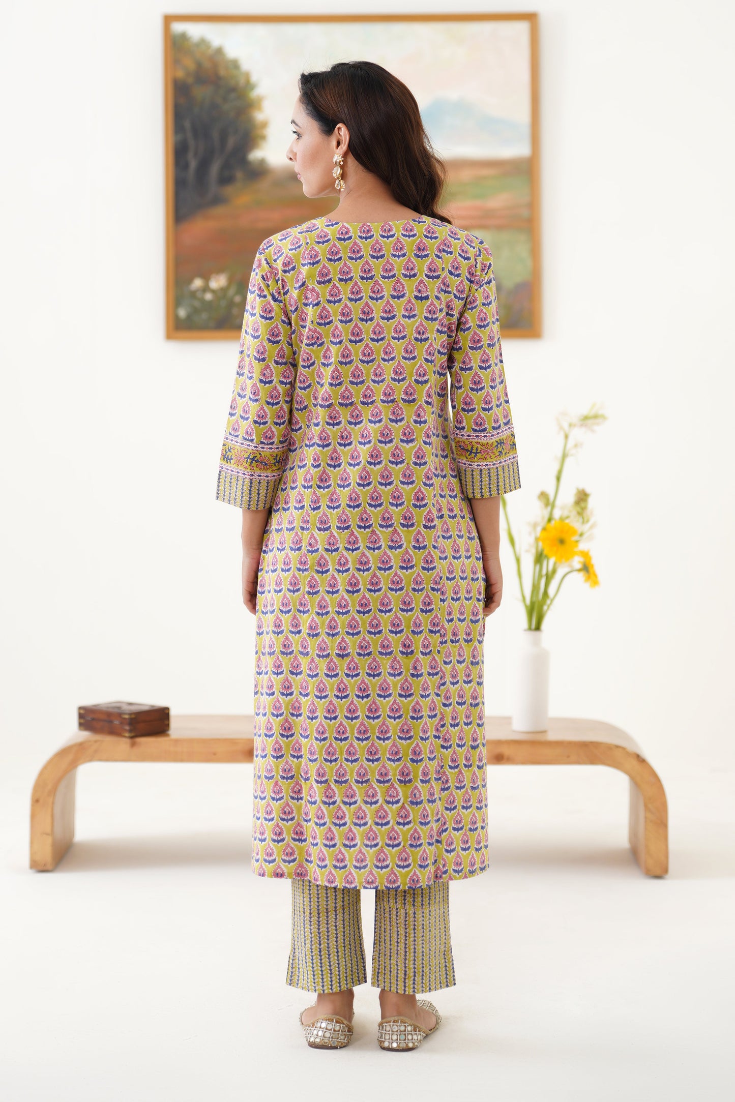 Murraya Green Kelsey Embroidered Kurta Set of 3