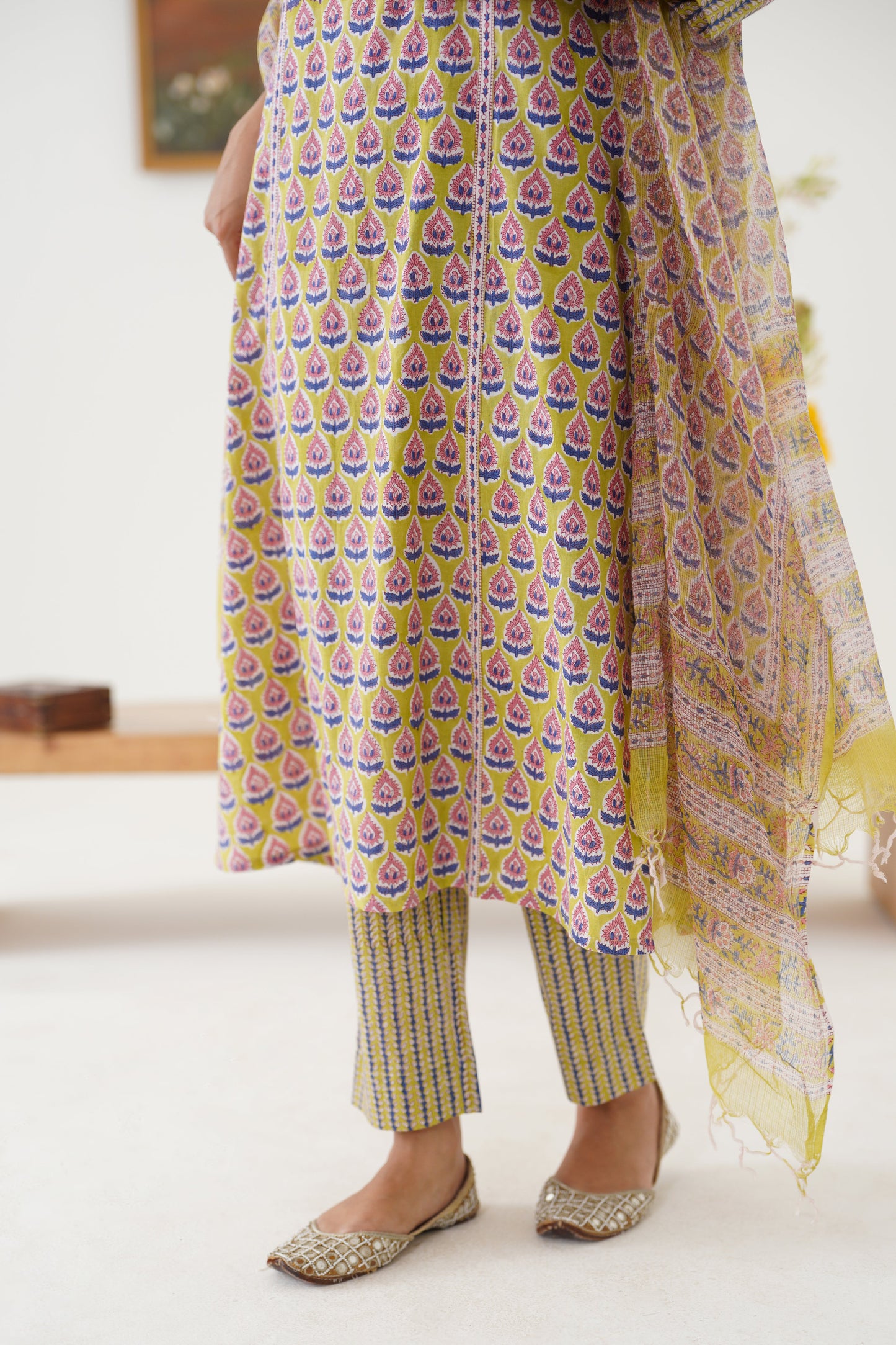 Murraya Green Kelsey Embroidered Kurta Set of 3