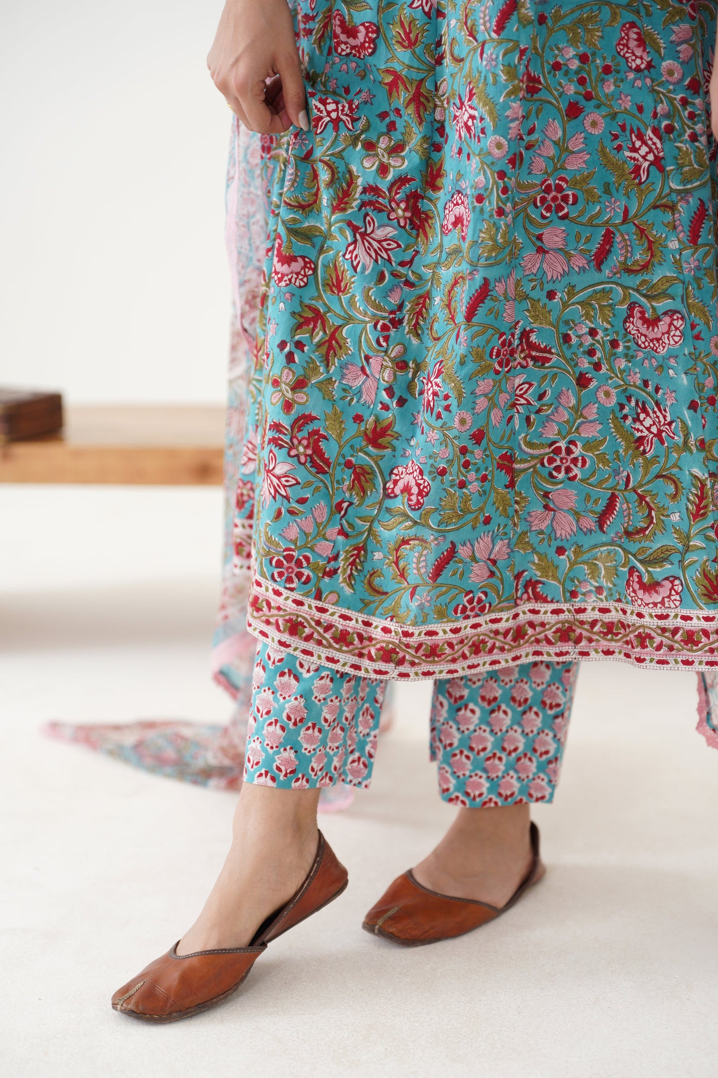 Murraya Blue Edith Anarkali Set of 3