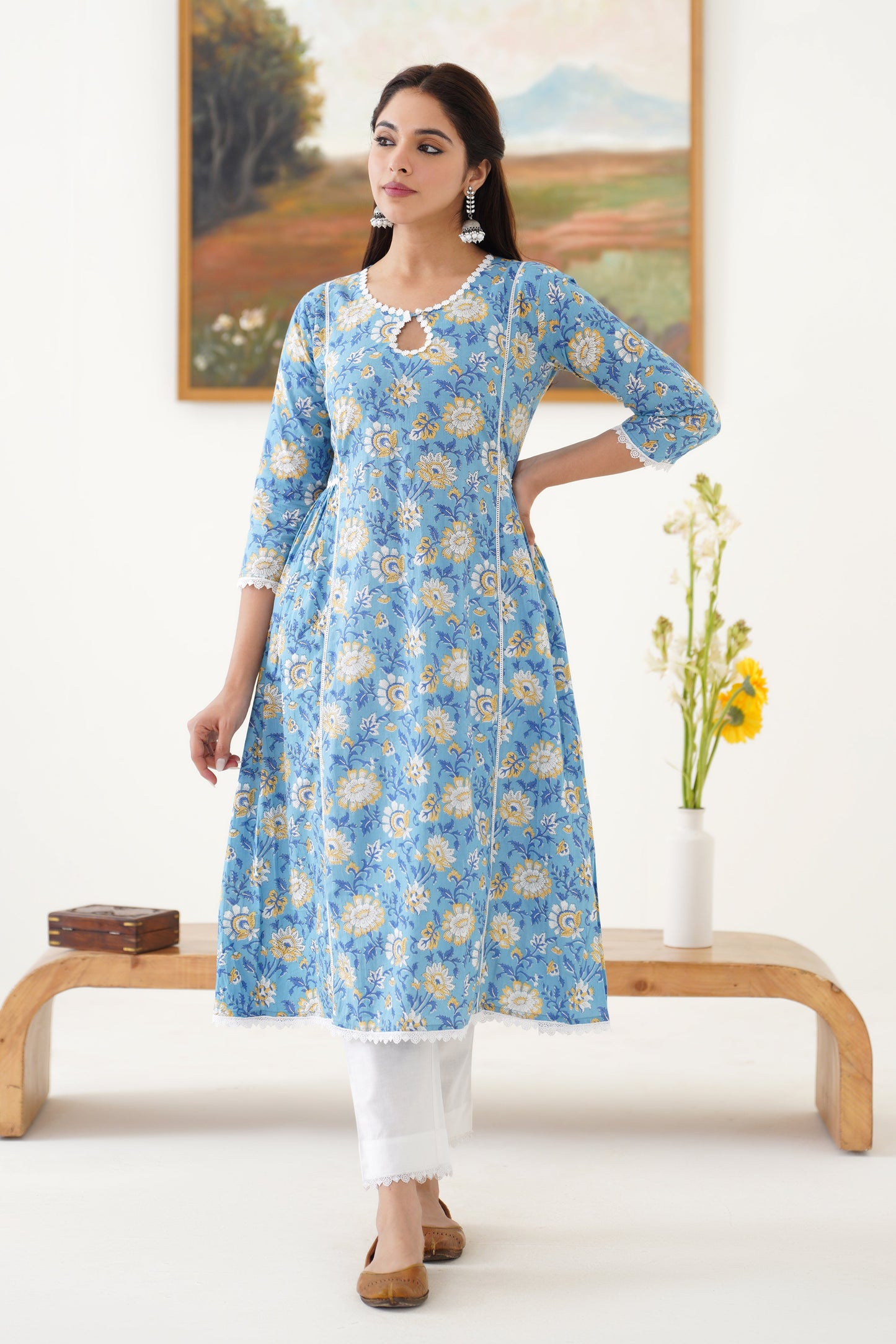 Murraya Blue Kyra Kurta Set of 2
