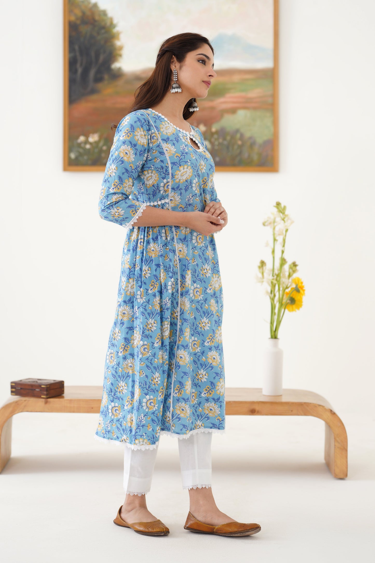 Murraya Blue Kyra Kurta Set of 2