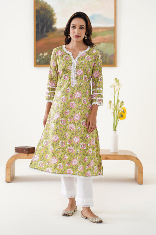 Murraya Green Raisa Kurta Set of 2