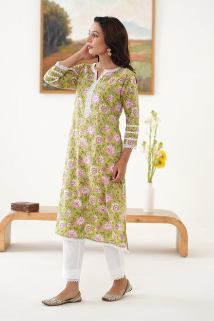 Murraya Green Raisa Kurta Set of 2