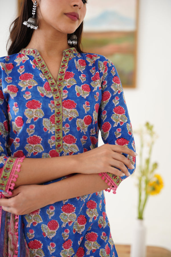 Murraya Blue Harper Kurta Set of 3