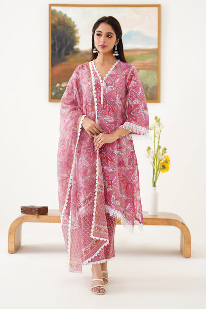 Murraya Pink Paulina Kurta Set of 3