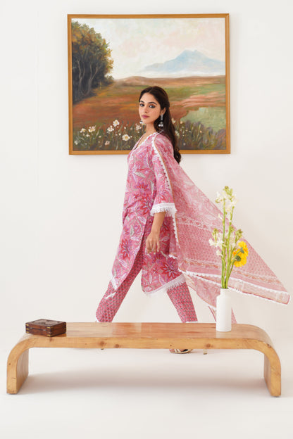 Murraya Pink Paulina Kurta Set of 3