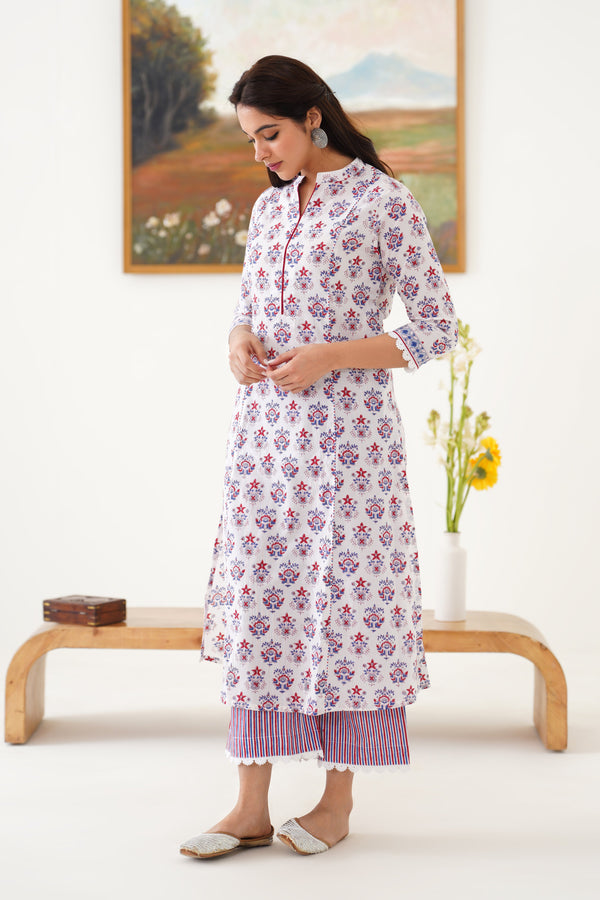 Murraya White Maisie Kurta Set of 3