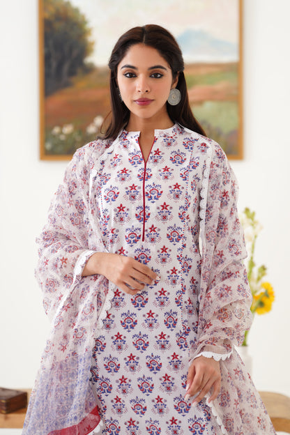 Murraya White Maisie Kurta Set of 3