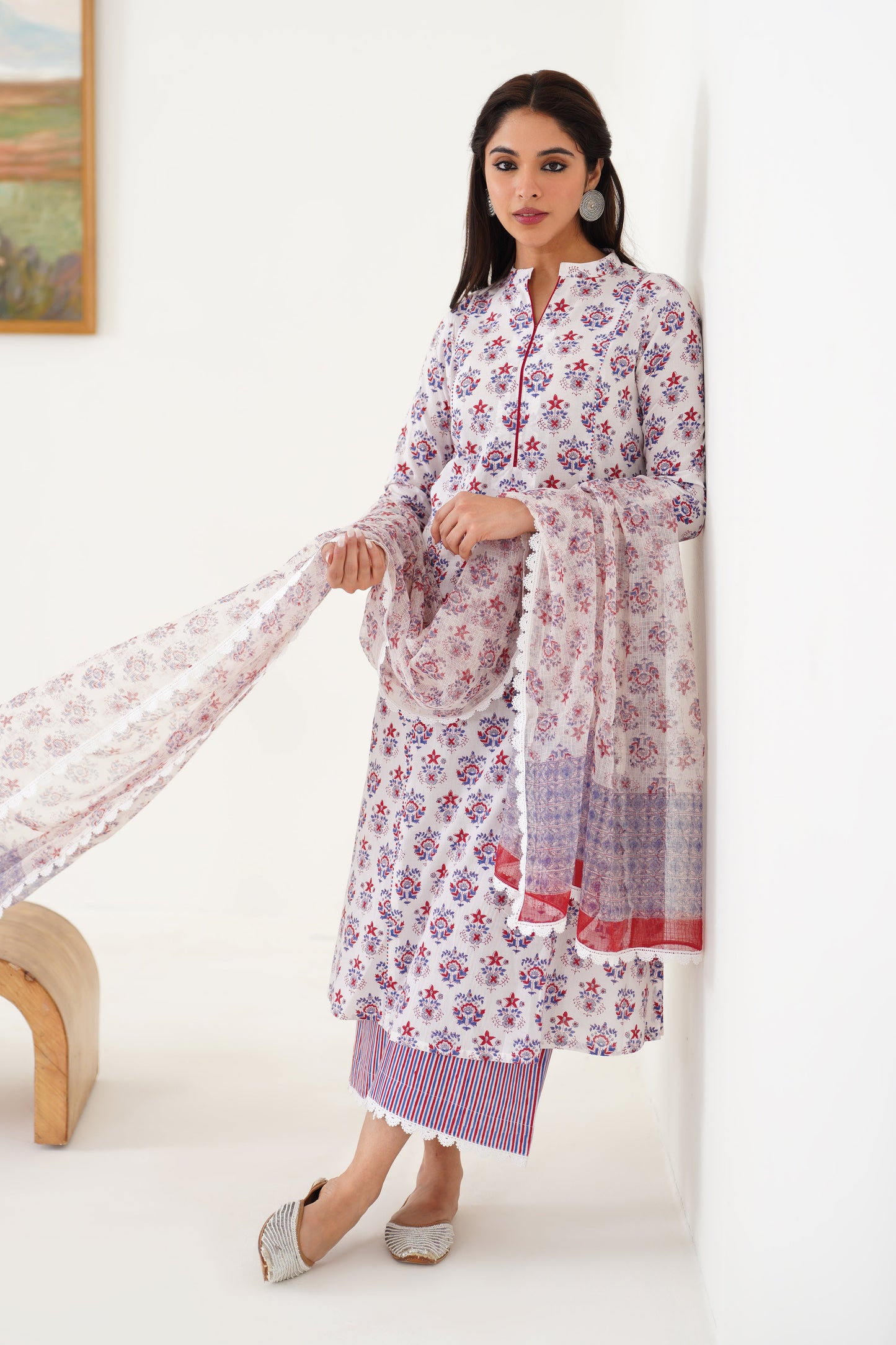 Murraya White Maisie Kurta Set of 3