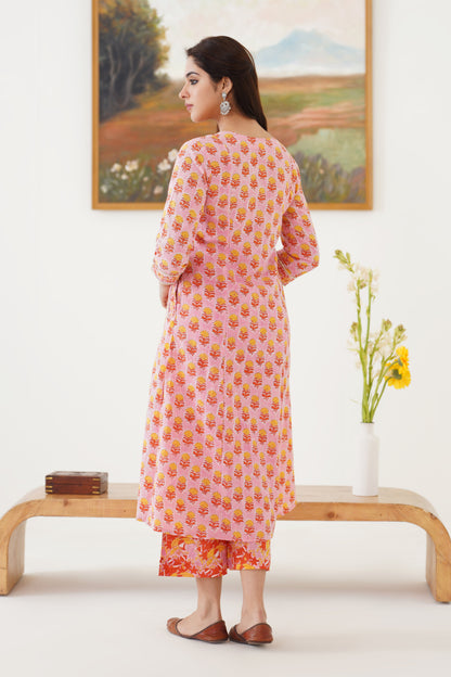 Murraya Pink Sia Kurta Set of 3