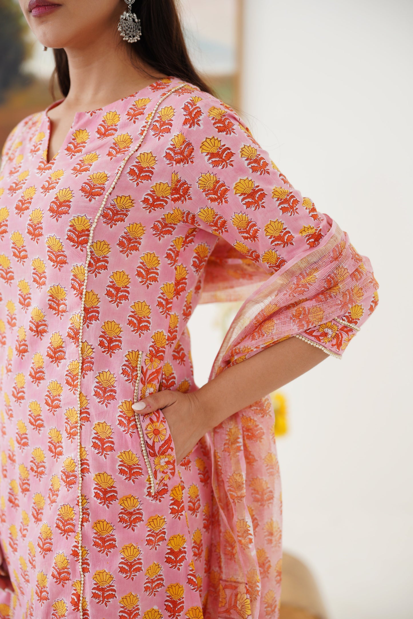 Murraya Pink Sia Kurta Set of 3