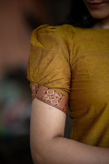 Studio Meenakshi - Pure honey kanchi cotton top and duppata