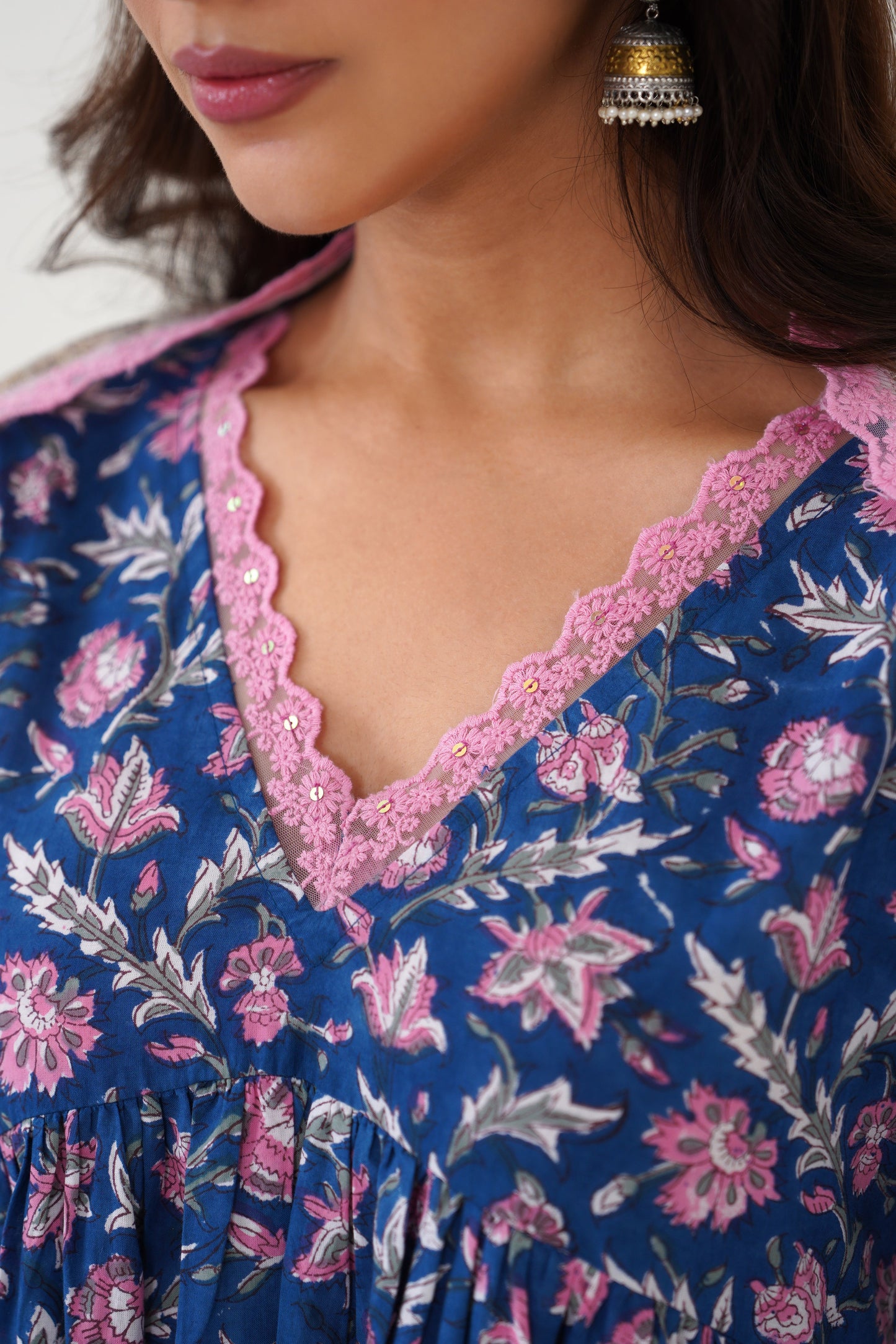 Murraya Blue Amyra Embroidered Kurta Set of 3