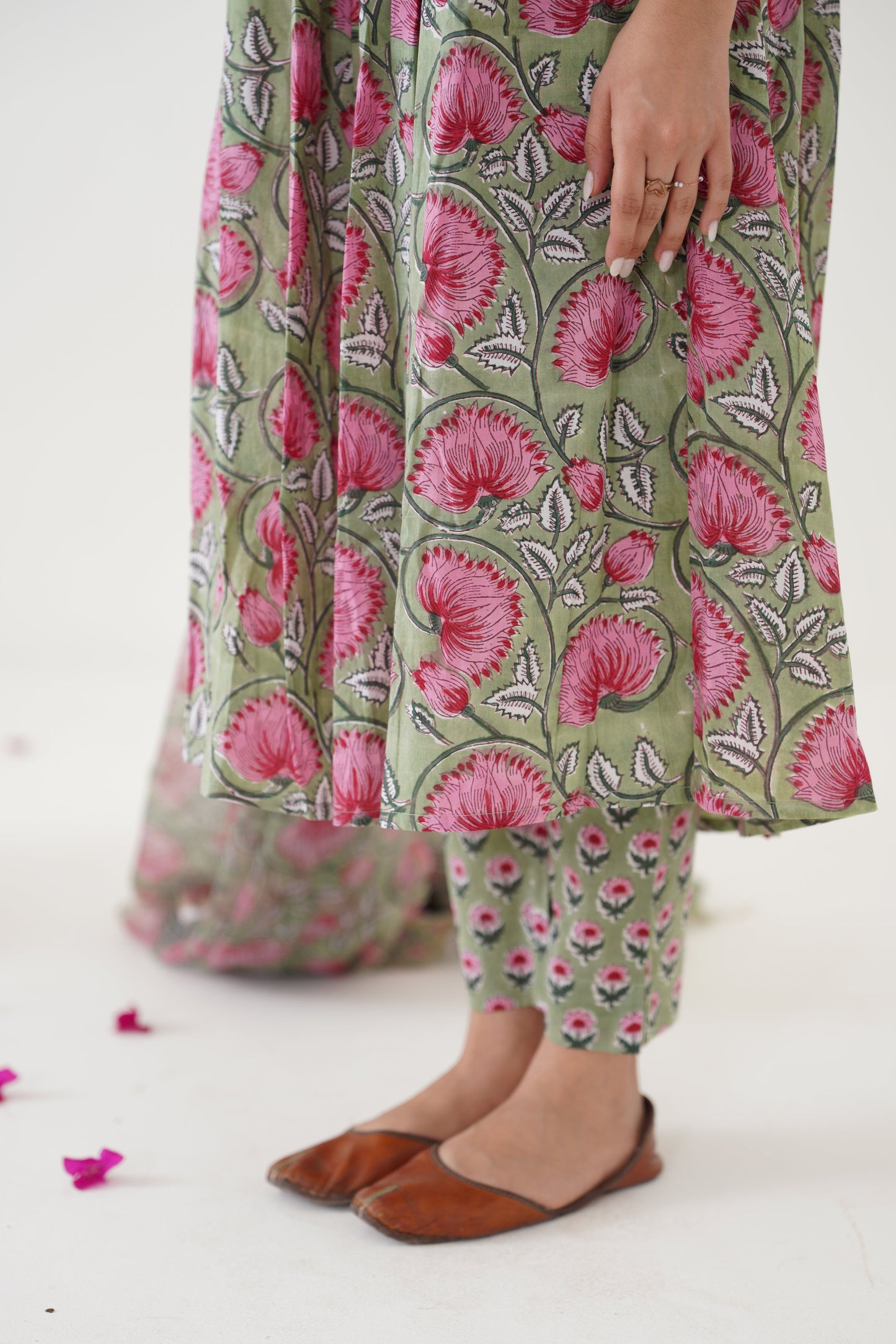 Murraya Green Gianna Embroidered Anarkali Set of 3