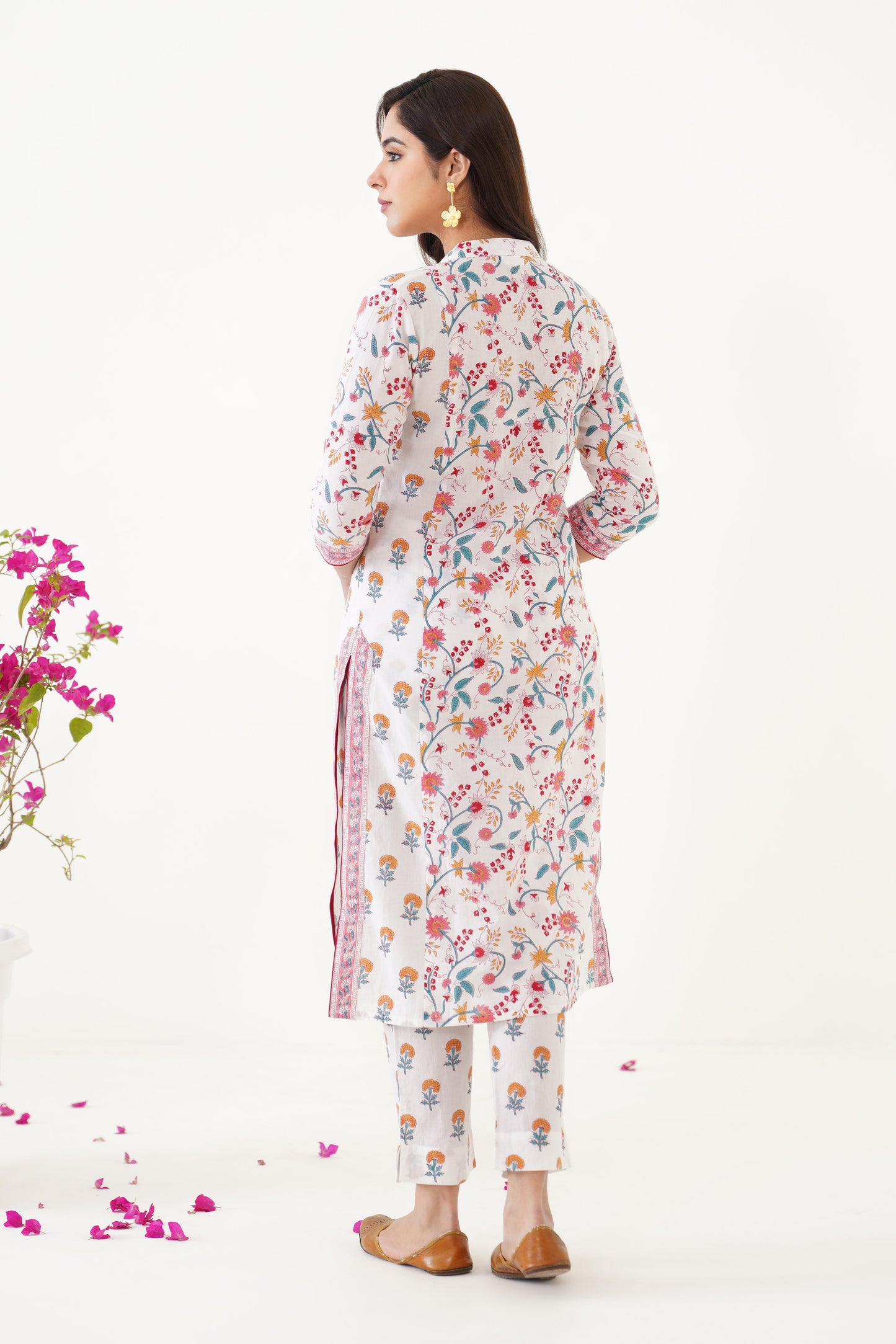 Murraya Yellow Mia Floral Kurta Set of 3