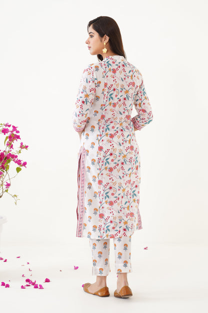 Murraya Yellow Mia Floral Kurta Set of 3