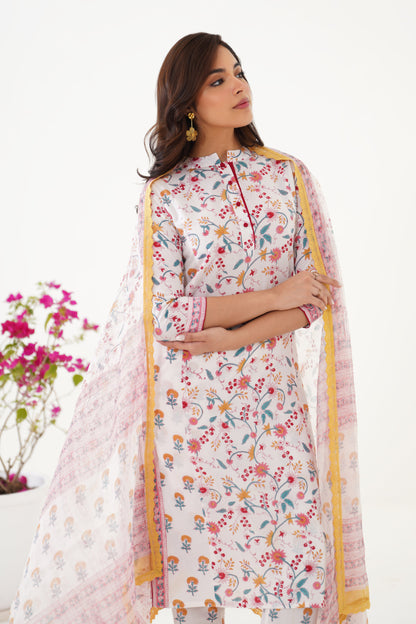 Murraya Yellow Mia Floral Kurta Set of 3